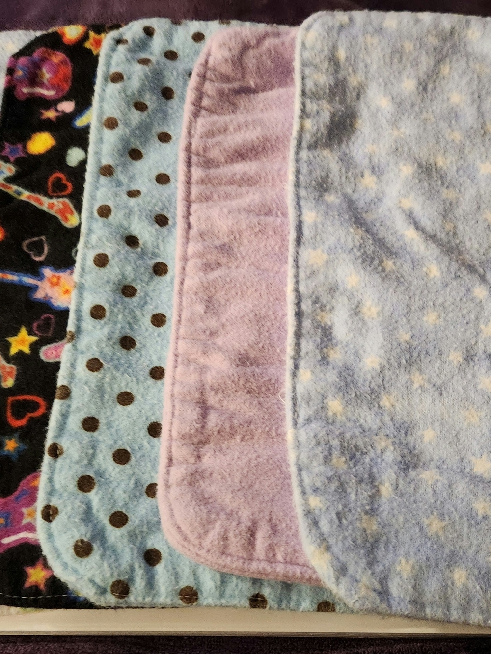 New! Handmade- Set of 6 double-sided mix & match flannel un-paper towels